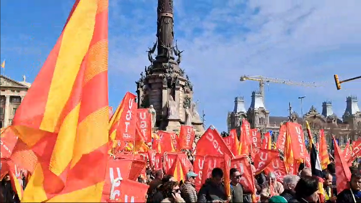 Manifestació 4M per la reducció de la jornada laboral